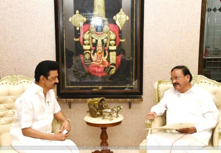 ఉపరాష్ట్రపతిని కలిసిన తమిళనాడు సీఎం స్టాలిన్‌